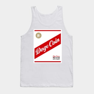 Dogecoin Beer Label Tank Top